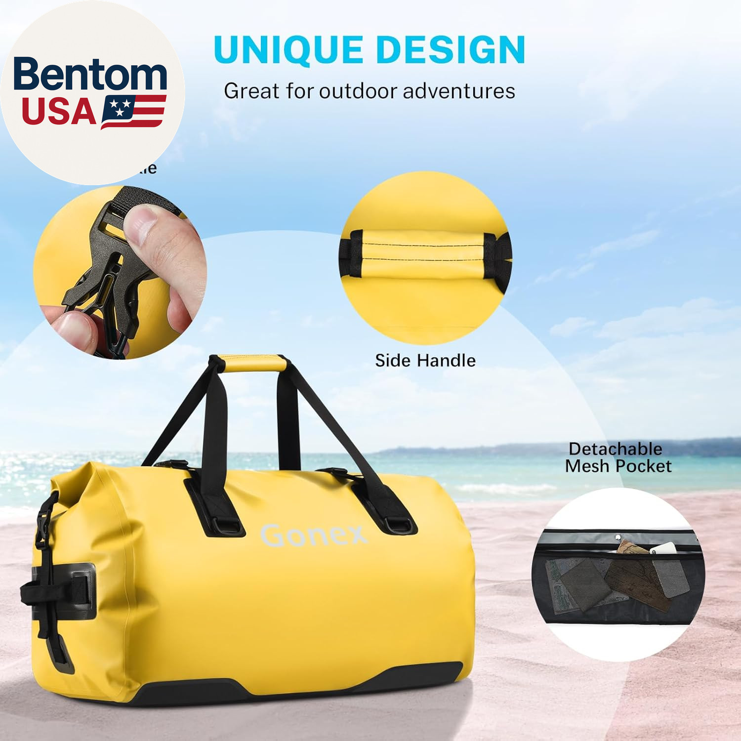 Extra Large Waterproof Duffle Travel Dry Duffel Bag Heavy Duty Bag with Durable