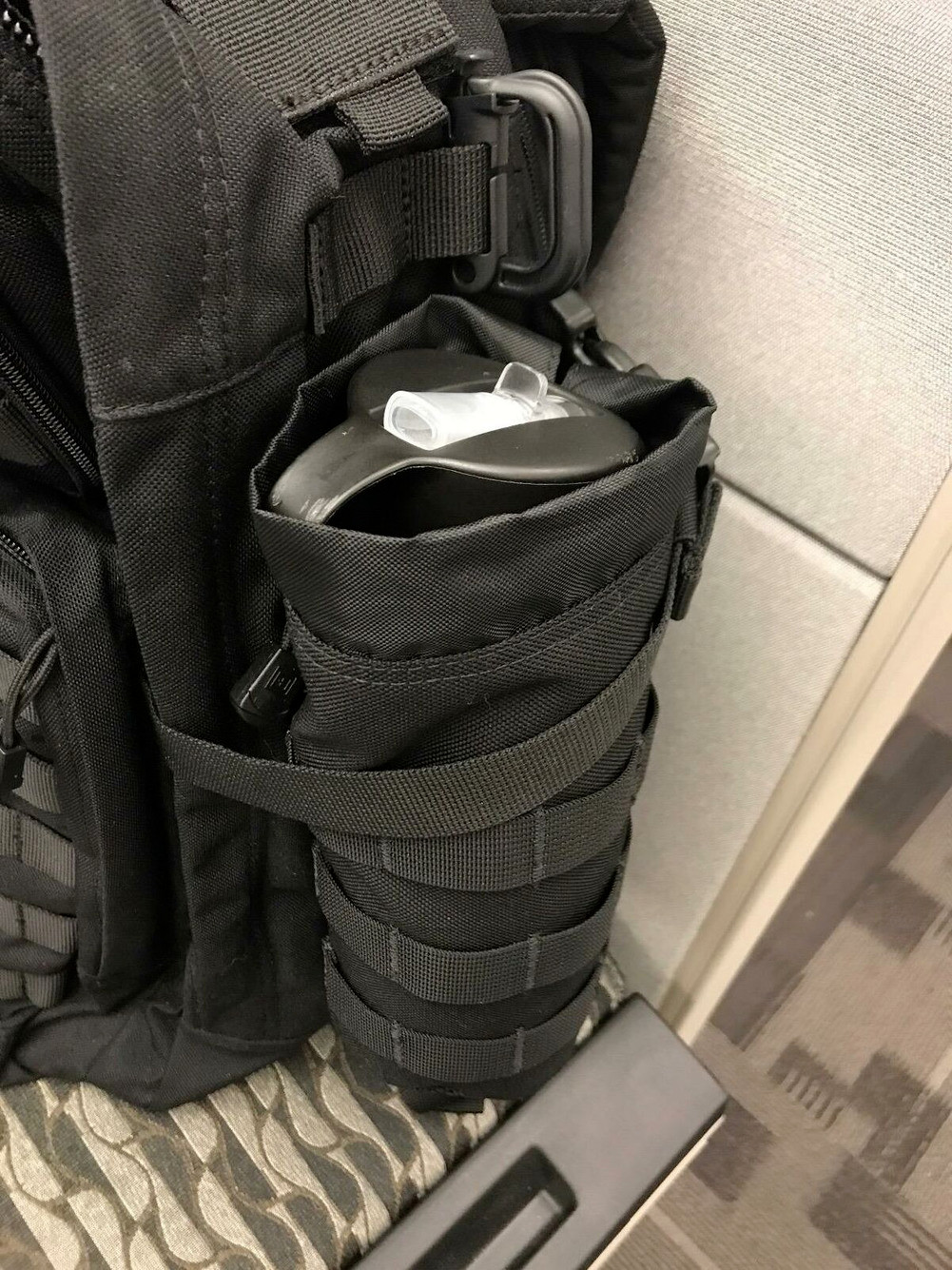 Outdoor Tactical Molle Water Bottle Bag Military Hiking Belt Holder Kettle Pouch