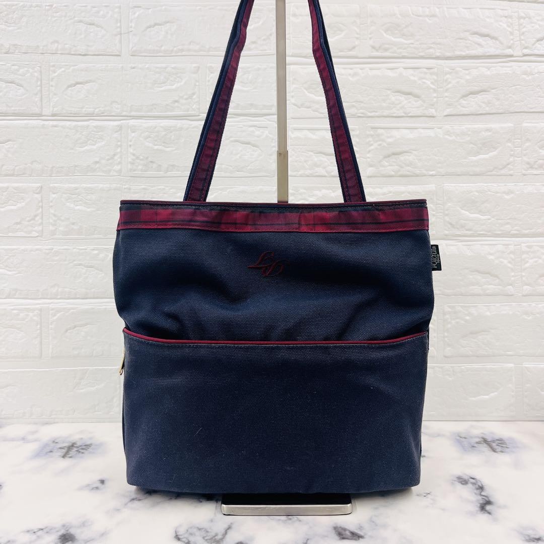 YOSHIDA Bag PORTER Tote Bag Shoulder Bag 2WAY Reversible Navy Japan F/S USED