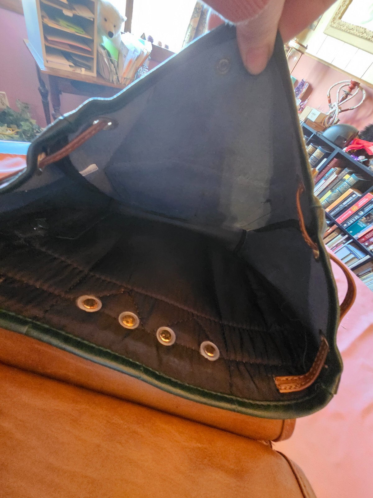Pioneer Express Green Leather Backpack