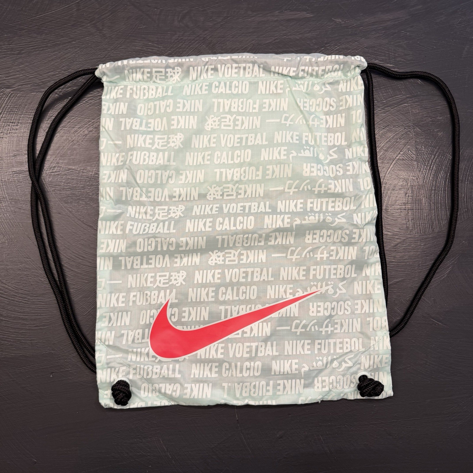 Nike Drawstring Shoe Bag Lot (3) Soccer Track Neon Racing Zoom Phantom Luna Mint