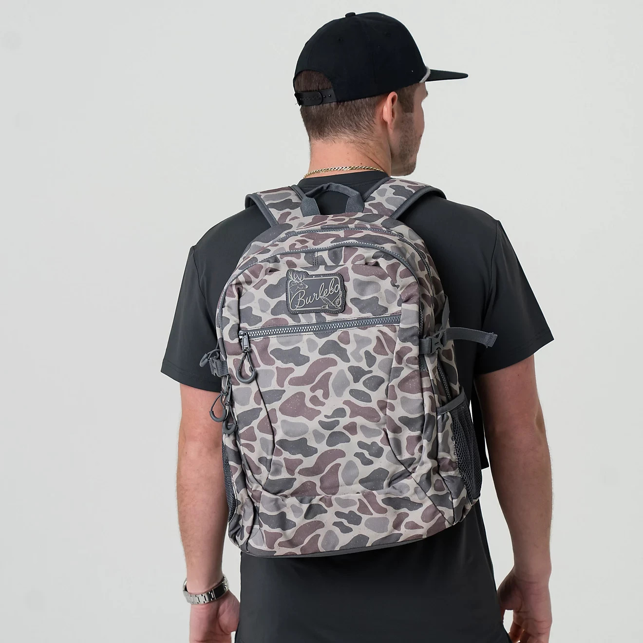 Burlebo Classic Deer Camo Backpack Everyday Travel School Laptop Bag