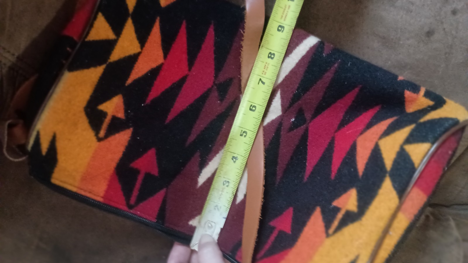 Vintage Pendleton Travel Pouch Cosmetic Toiletry Bag Zip Up Southwestern Wool