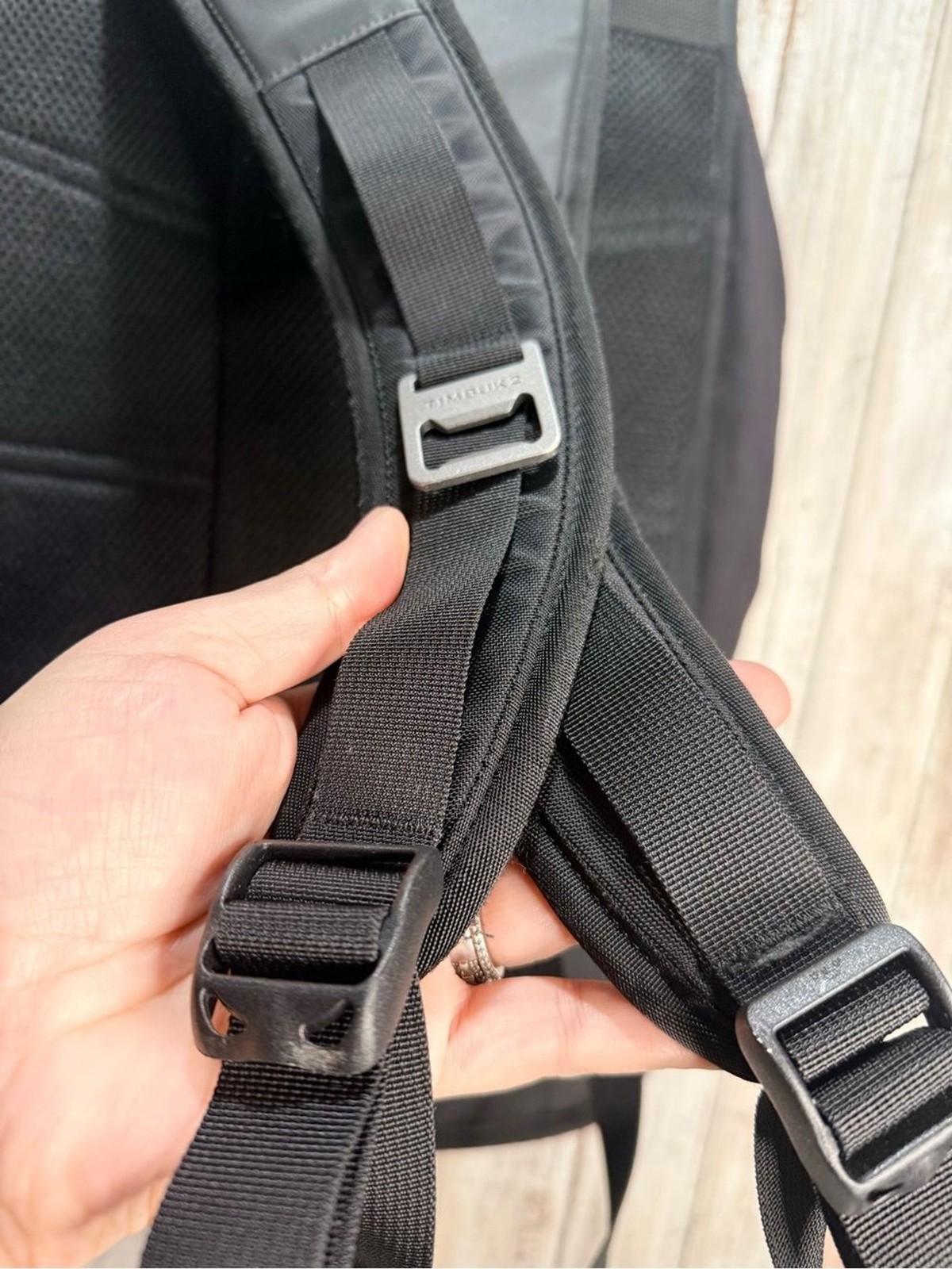 Timbuk2 Black Backpack with Purple Twitch Logo