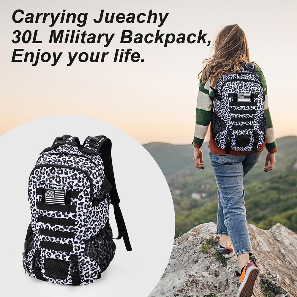 Military Tactical Backpack Daypack Bug Out Bag Hiking Camping Outdoor Travel 30L