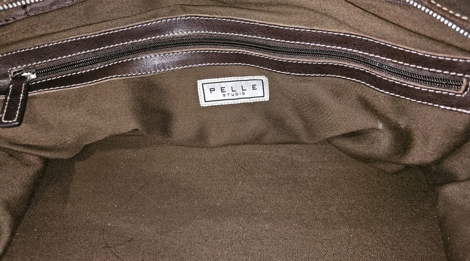 Wilsons Pelle Studio Mens Brown Leather/Suede Duffle Gym Travel Weekender Bag