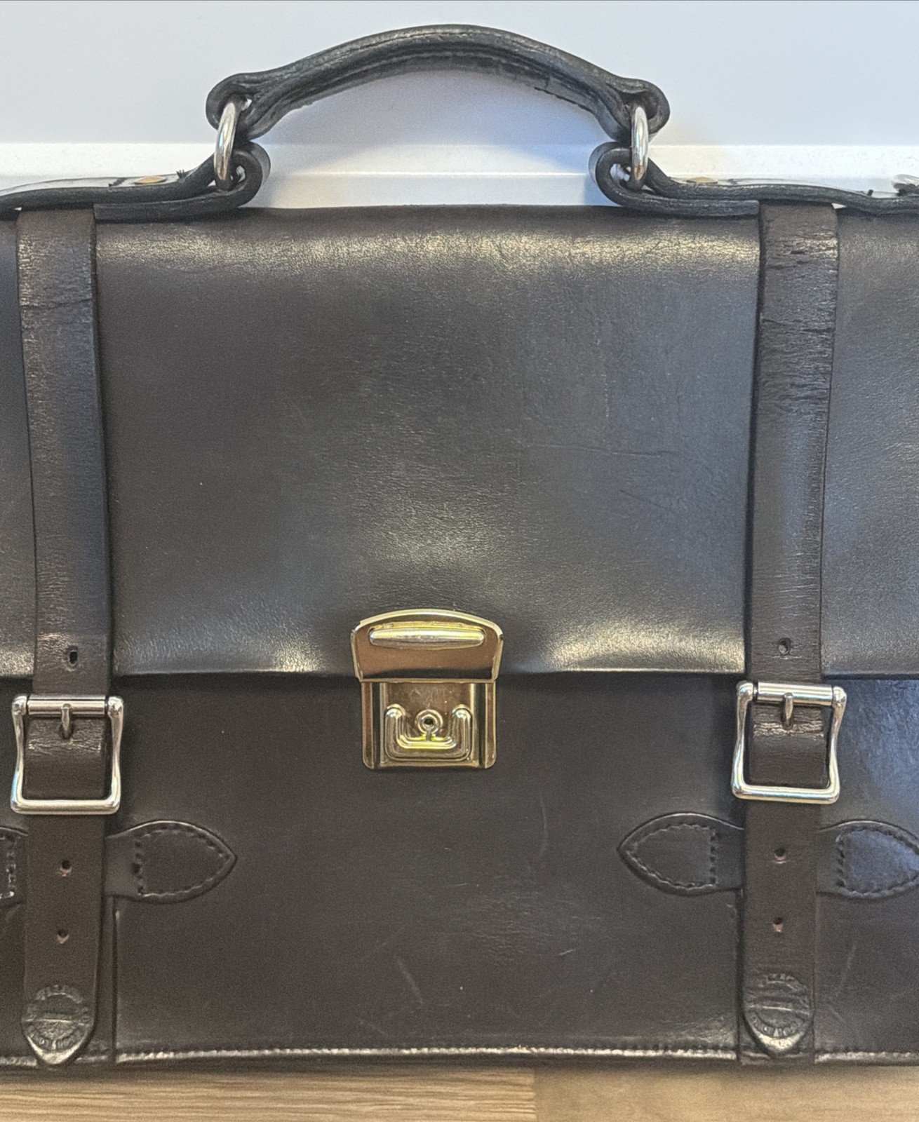 Filson Bridle Leather Field Satchel | Style 252 | Lock with Key | Made in USA