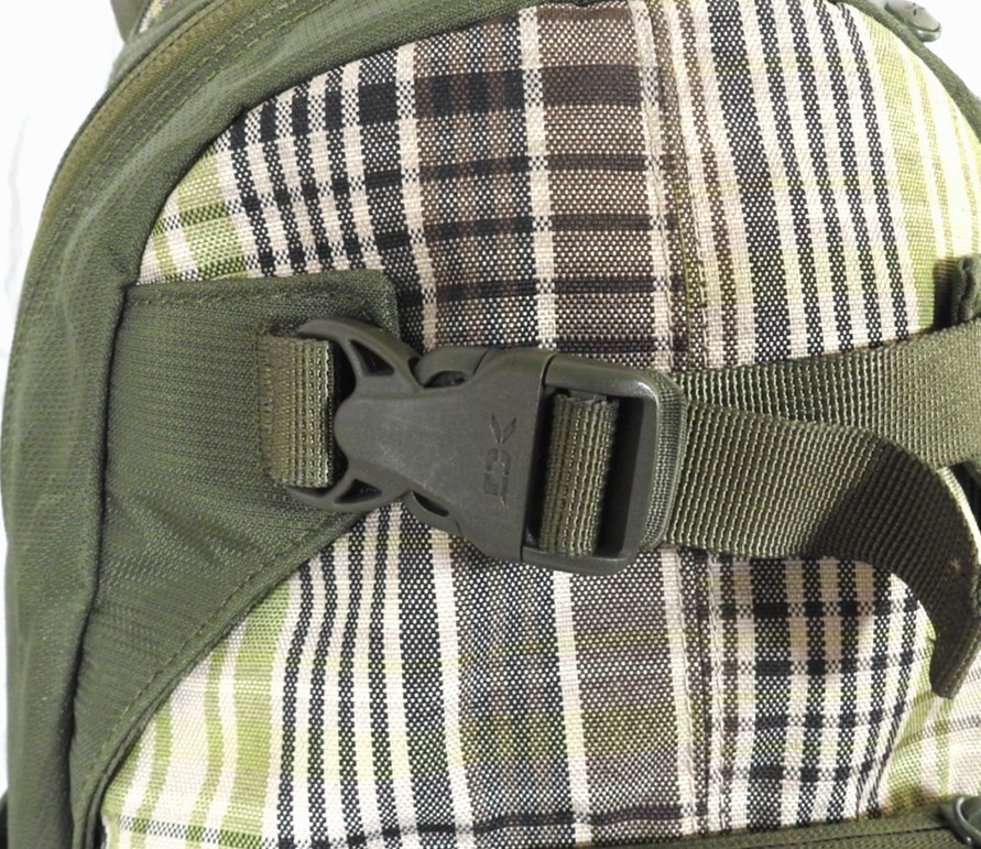 Dakine Olive Green & Tan Plaid Explorer Pack Laptop Backpack. #8130-050-27