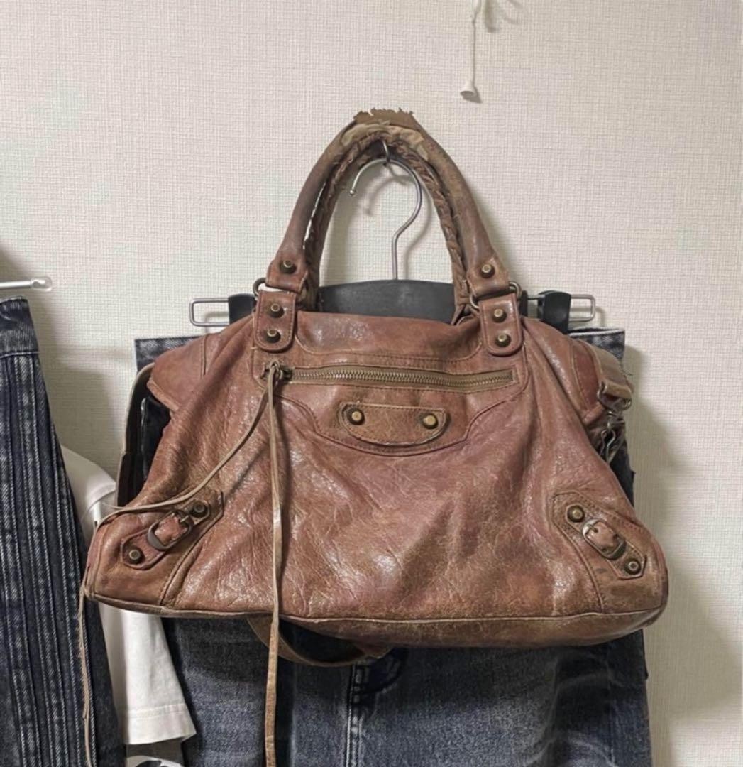 Balenciaga Super Vhtf City Brown Vintage Archive Limited Edition Iconic Design H