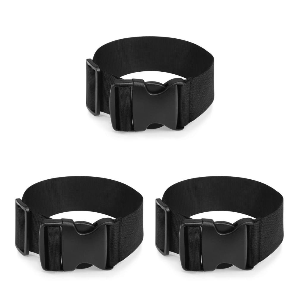 3 Count Universal Fanny Pack Belt Extender Adjustable Waist Strap Extension Bag