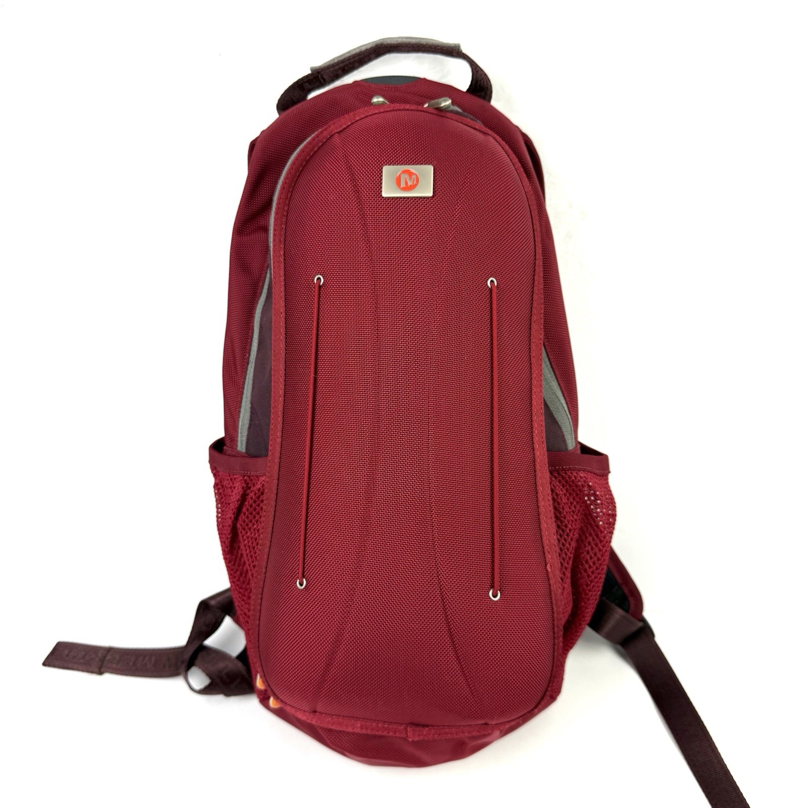 Merrell Backpack Dark Red Canvas Hard Shell Hiking Medium Unisex Outdoor