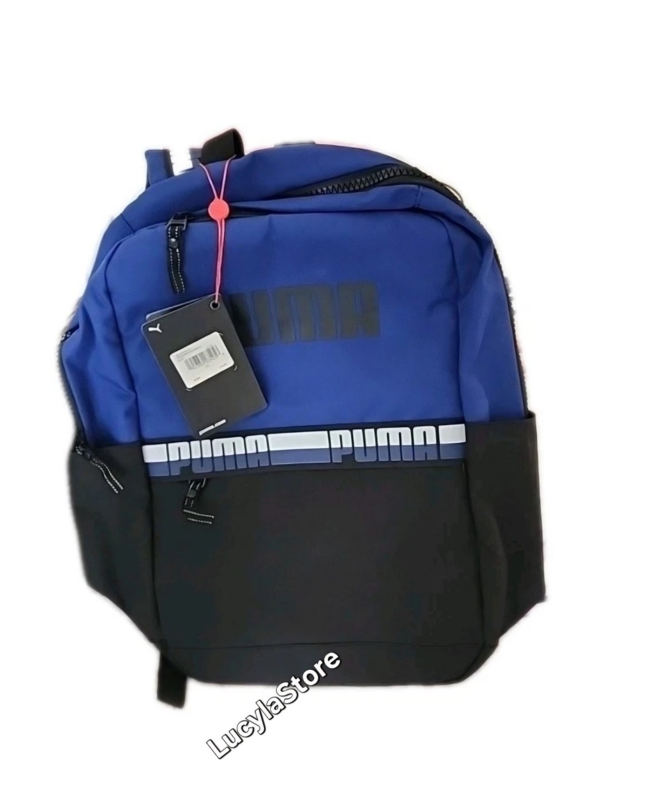 17.5 in Puma Speedway Laptop Backpack Padded Adjustable Shoulder Strap Blue