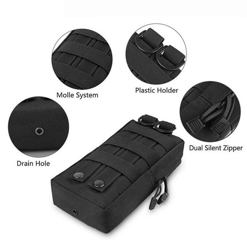 Tactical Molle Utility Pouch Bag EDC Tool Waist Backpack Hunting Waterproof Bag