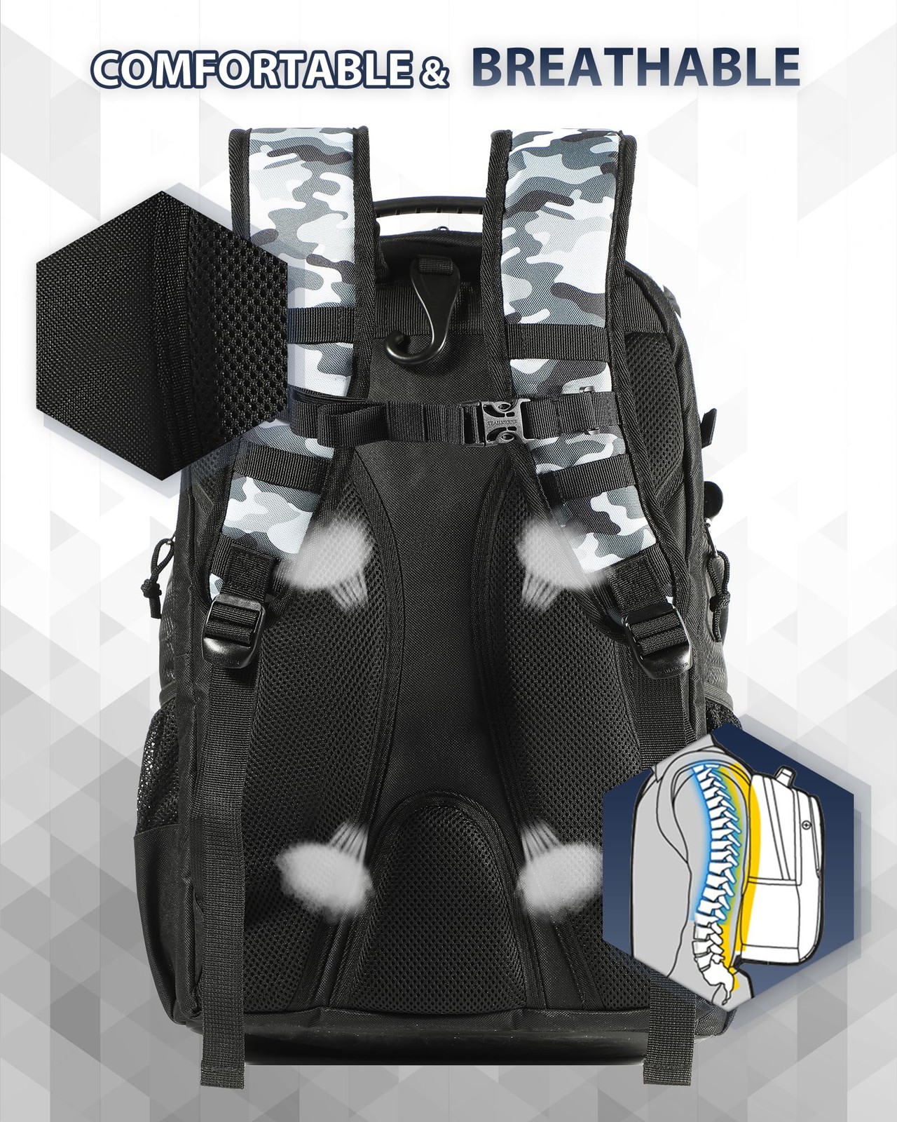 Basketball Bag Backpack with Ball Holder Multi-Sport Backpack for Soccer Voll…