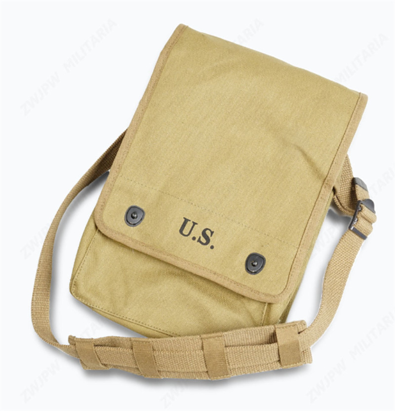 U.S. Military Army Green Map Case Canvas Pack Carry Pouch Shoulder Bag