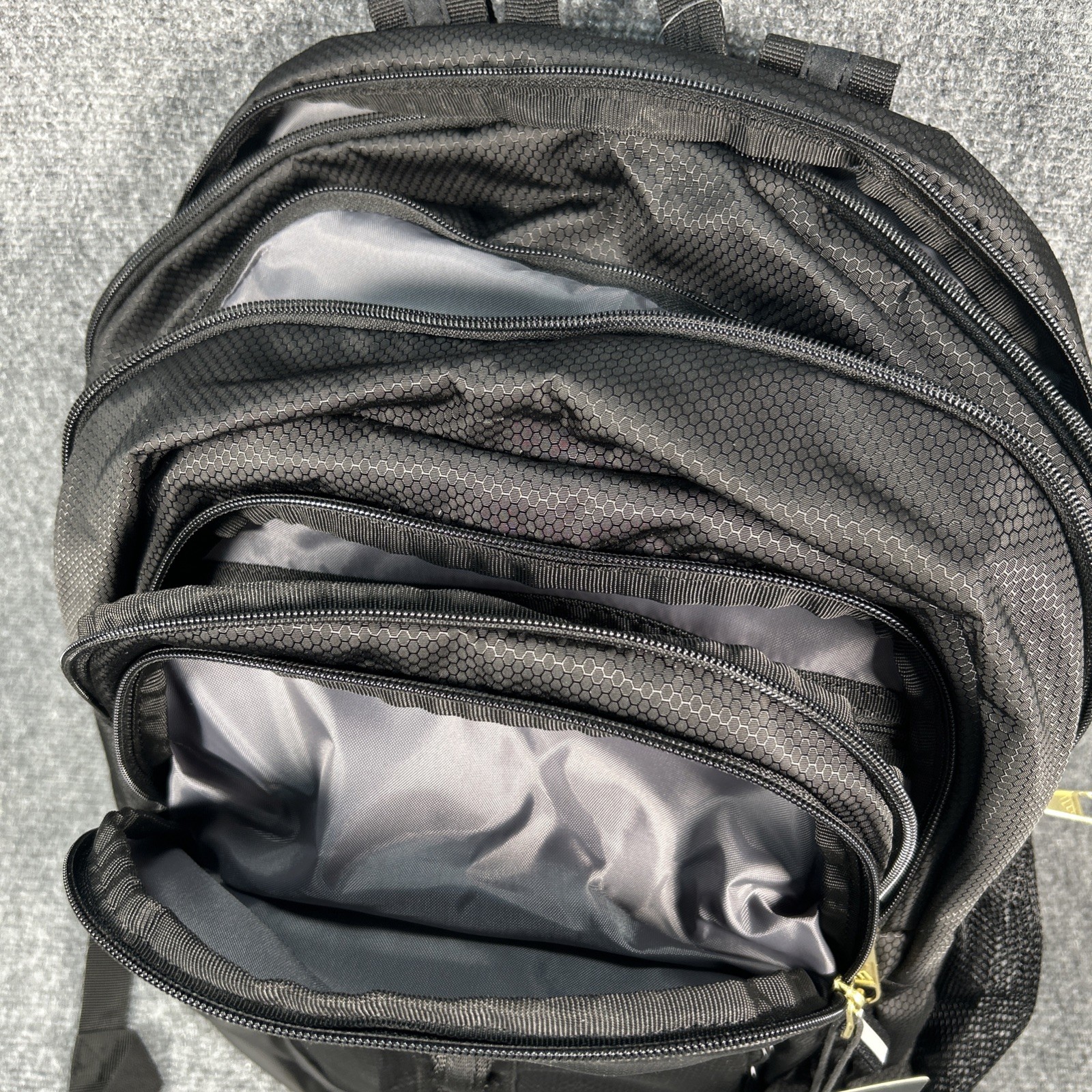 Adidas Primetime Large Backpack 41L Black/Gold Metallic Laptop Bottle Pockets