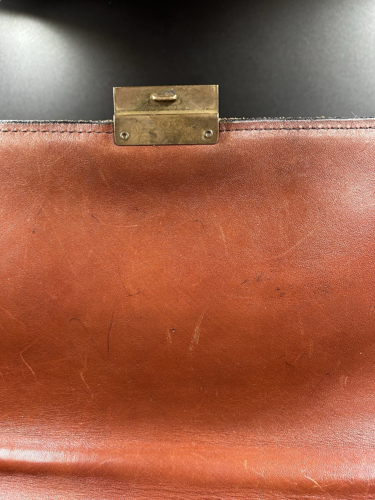 VTG Schlesinger Lawyers Briefcase Casesetter California Saddle Leather 70’s Read