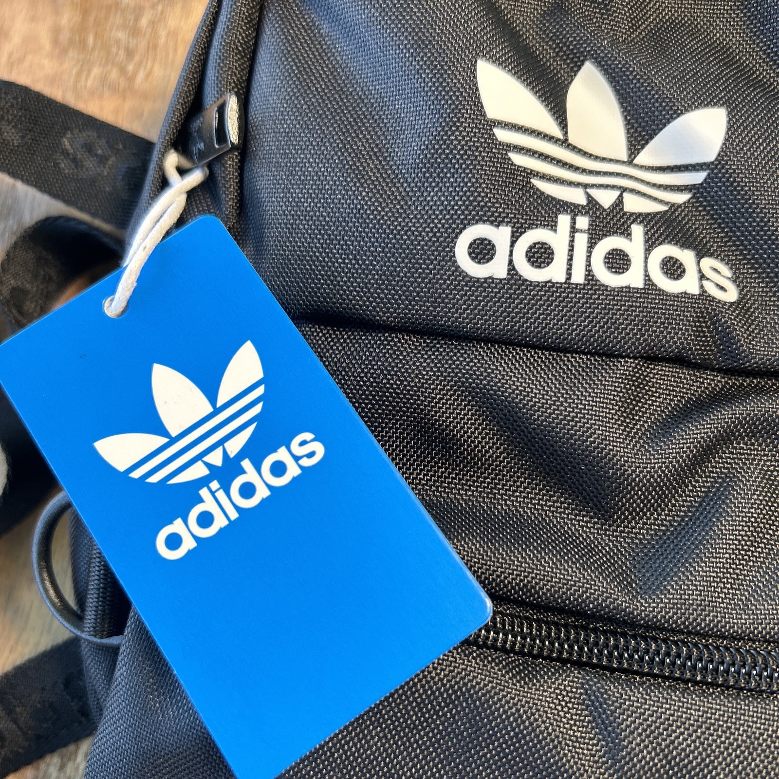 Adidas Trefoil 2.0 Mini Backpack Small Travel Bag Black White Unisex Adult Kids