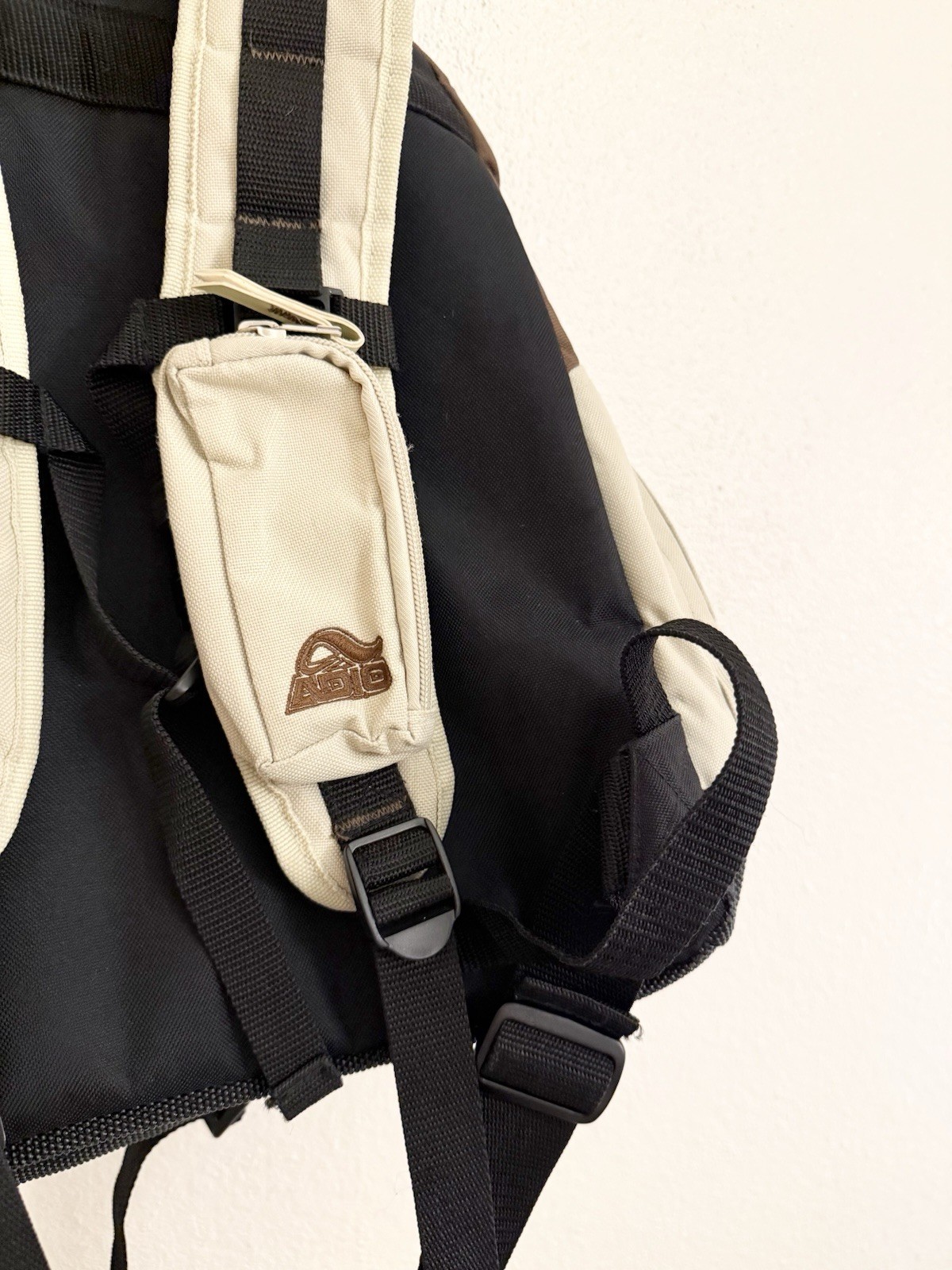 Vintage Adio Skateboarding Backpack Tan/Brown