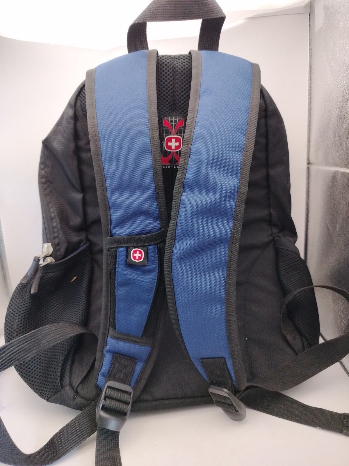 SwissGear Blue Laptop Backpack Airflow Mesh School Travel Bag D Ring