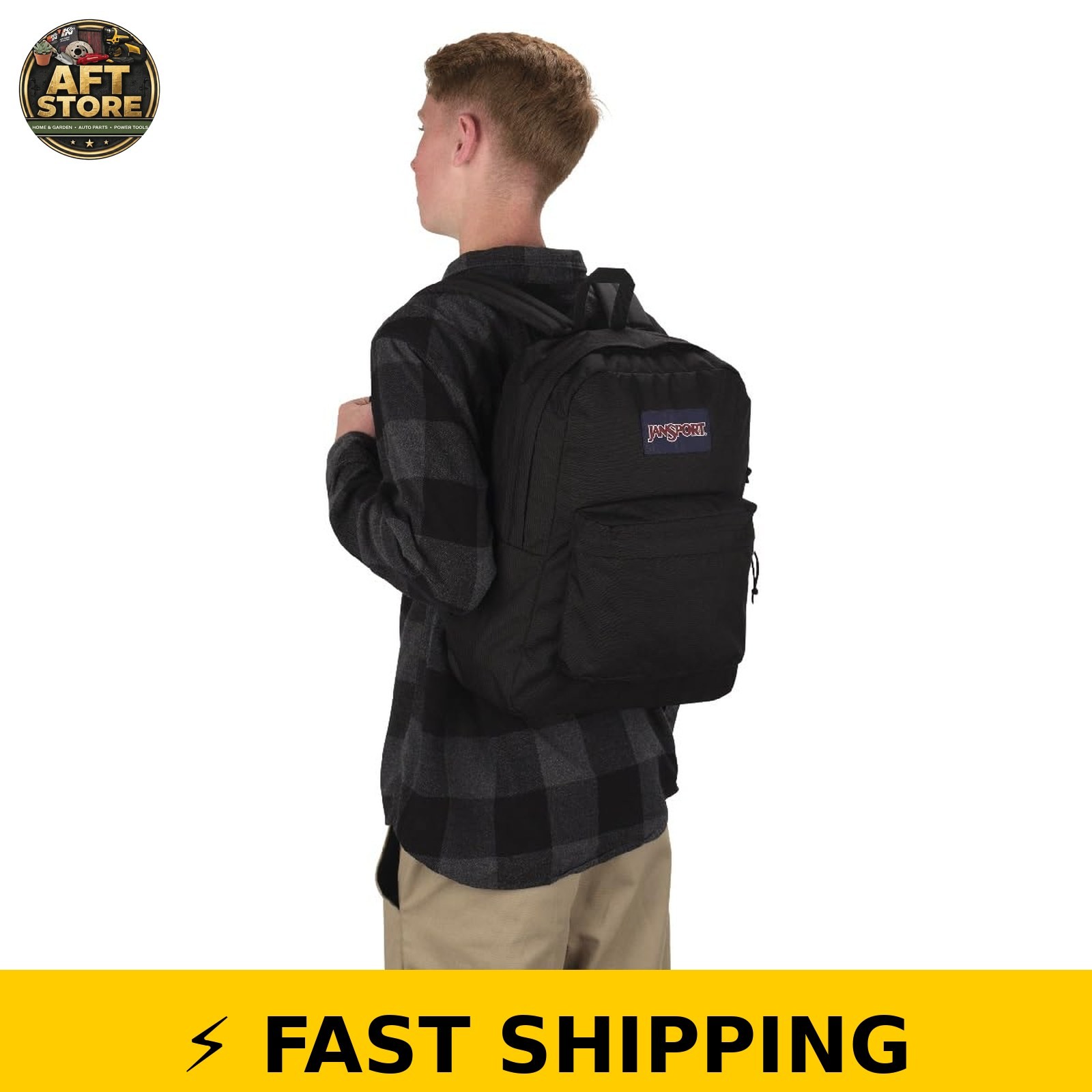 JanSport SuperBreak Backpack – Durable, Lightweight, Black
