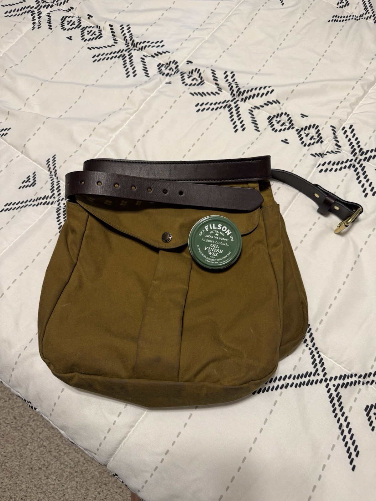 Filson Tin Cloth Shooting-Shell-Game Bag Extra Large USA made