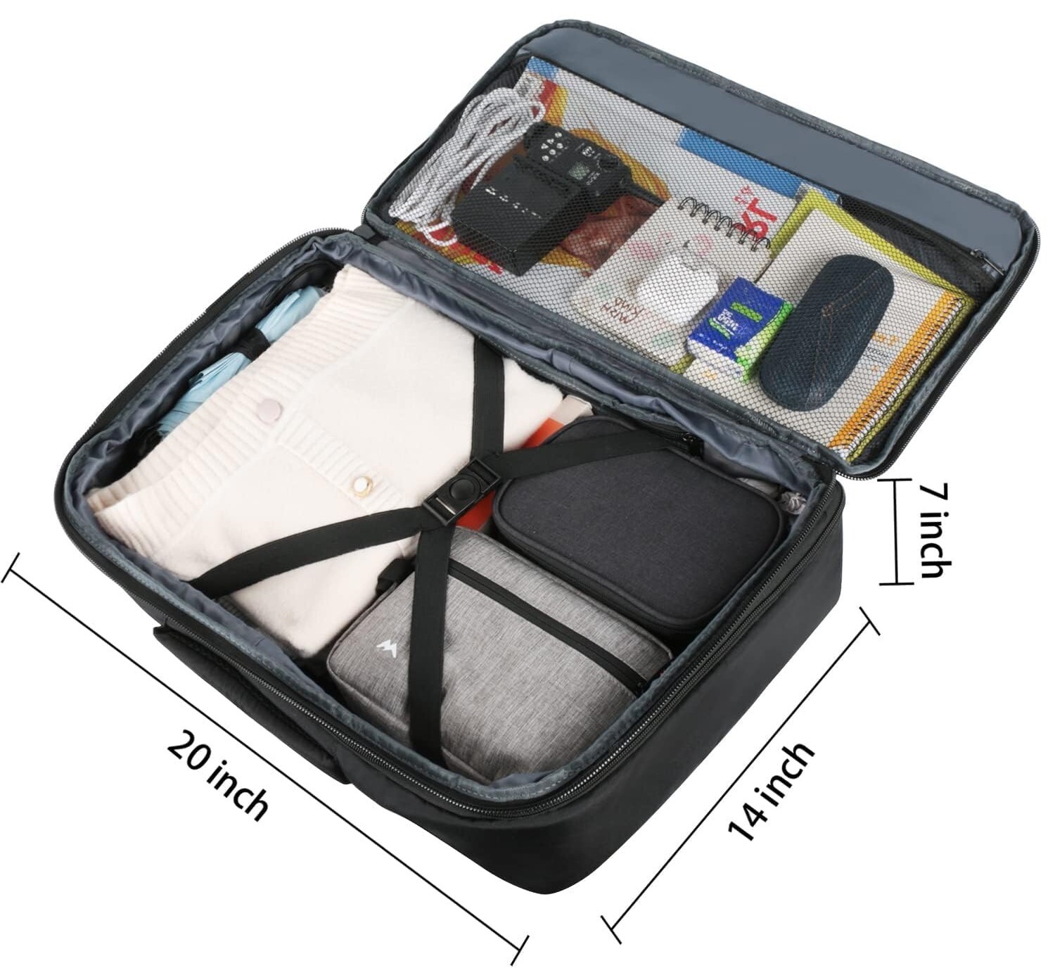 TRAVEL BACKPACK Vancropak 40L Flight Appvd Carry On Water Resistant Expandable
