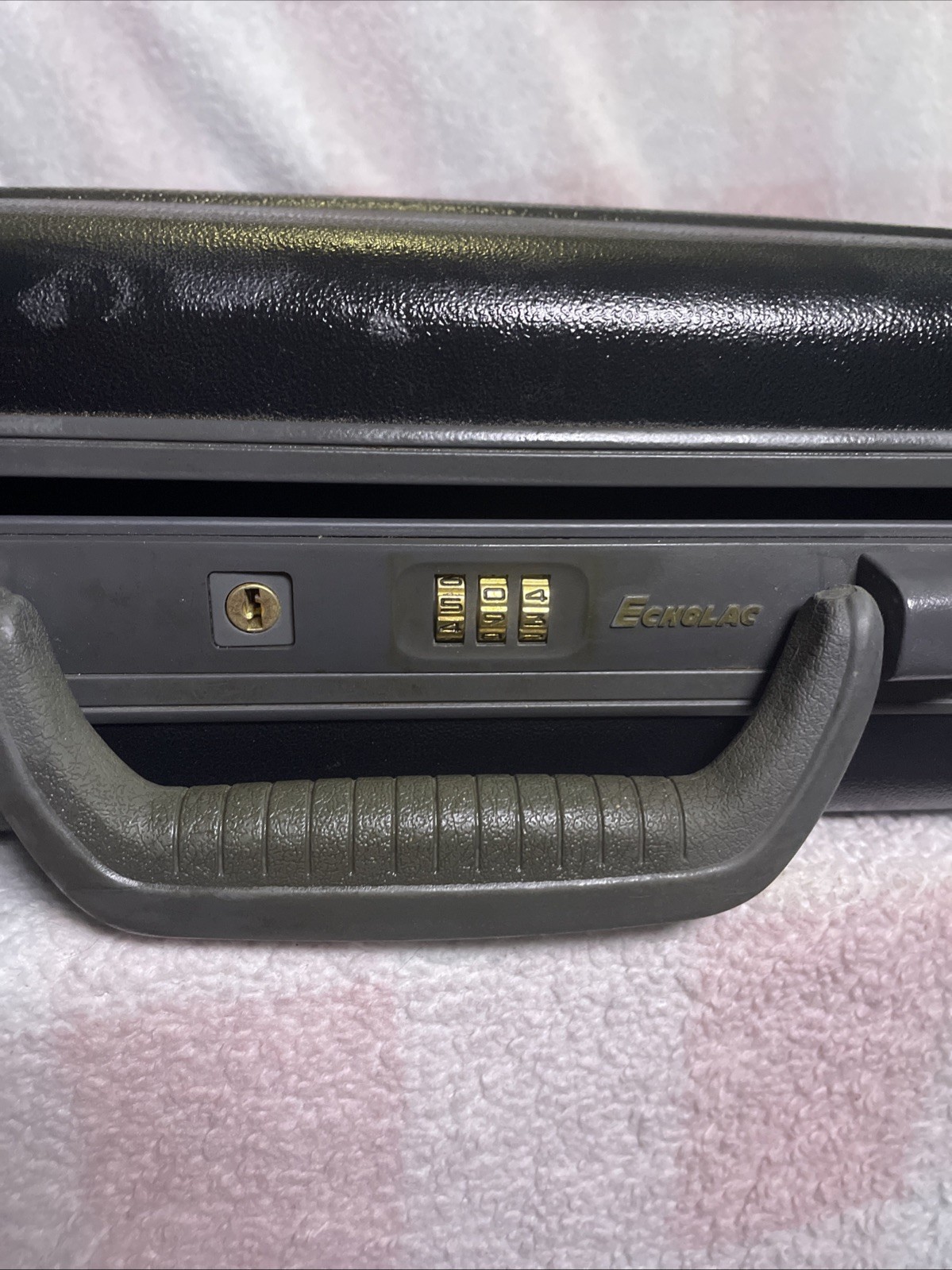 Echolac Vintage Hard Shell Briefcase Black with Combination Lock