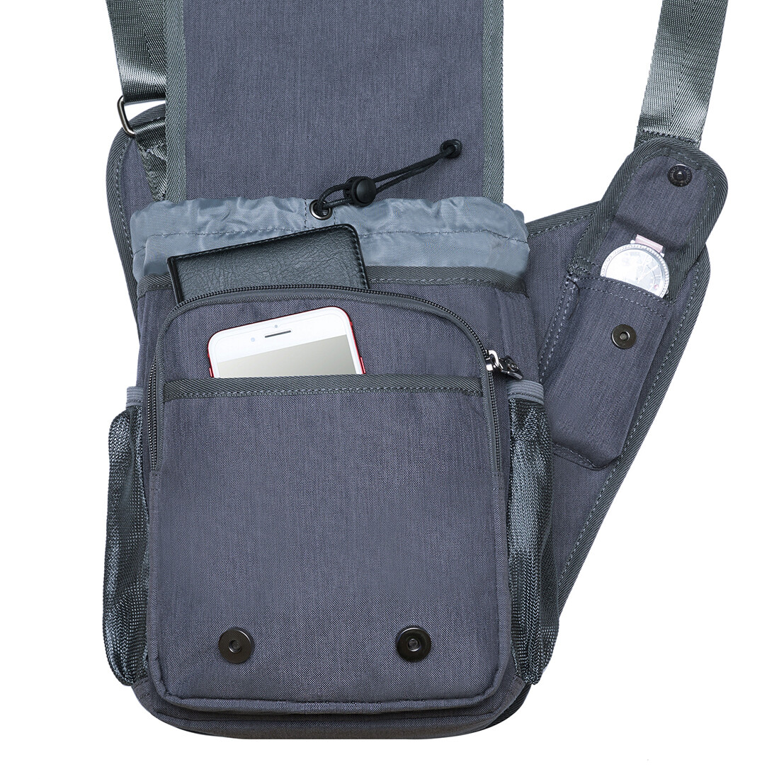 Vintage Canvas Shoulder Military School Bags Military Patchwork Messenger Bag