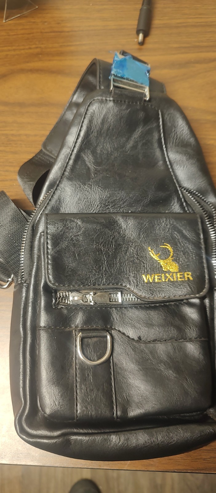 Weixier Messenger leather travel crossbody Shoulder bag