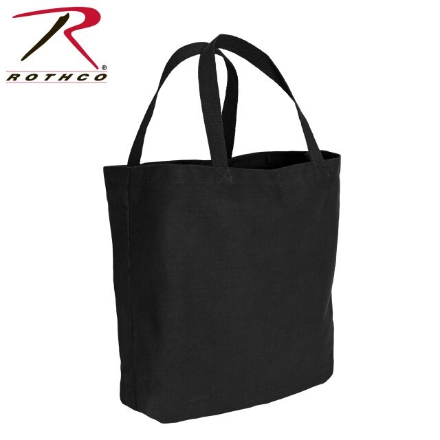 Rothco Canvas Camo And Solid Tote Bag – Black