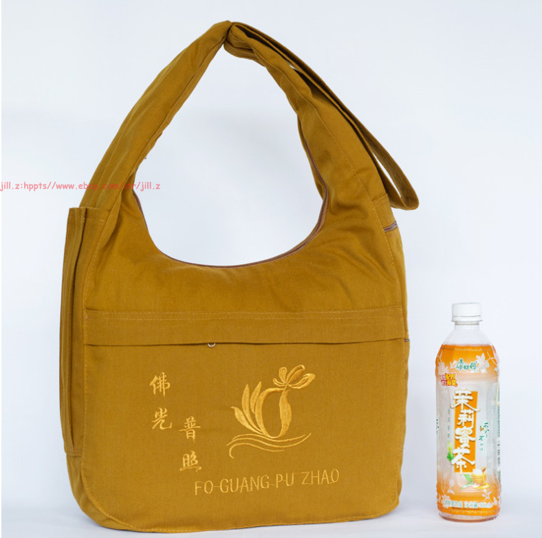 Unisex Canvas buddhist shaolin monk zen bags Buddha package lay meditation bags