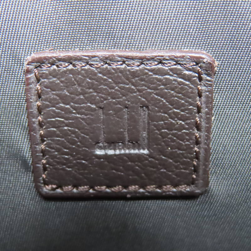 S04-k140 dunhill D-EIGHT canvas/leather shoulder bag beige/brown