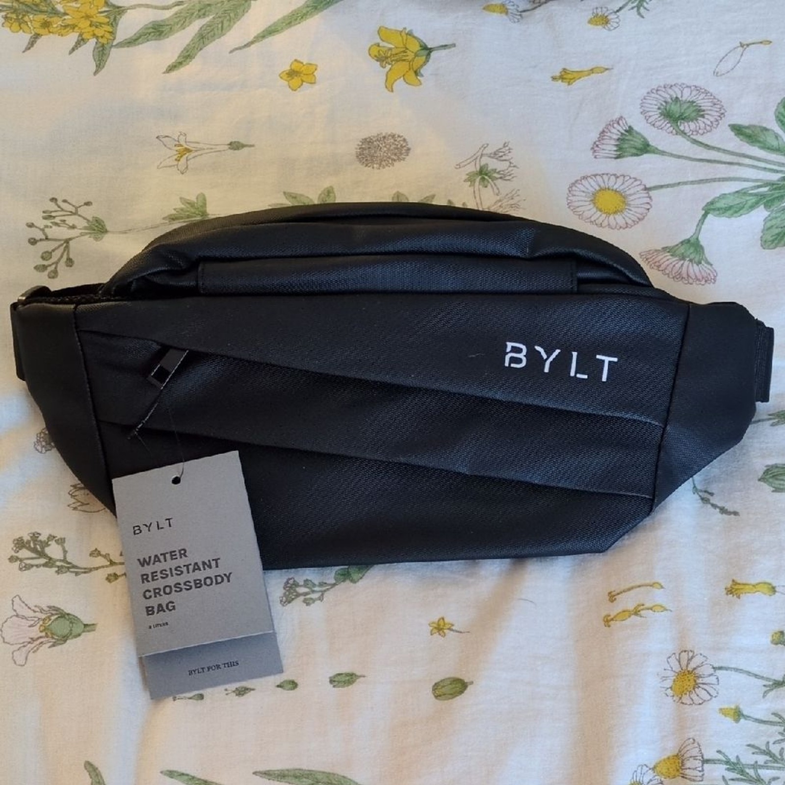 BYLT Black Water-Resistant Crossbody Bag NWT Travel Commuter EDC