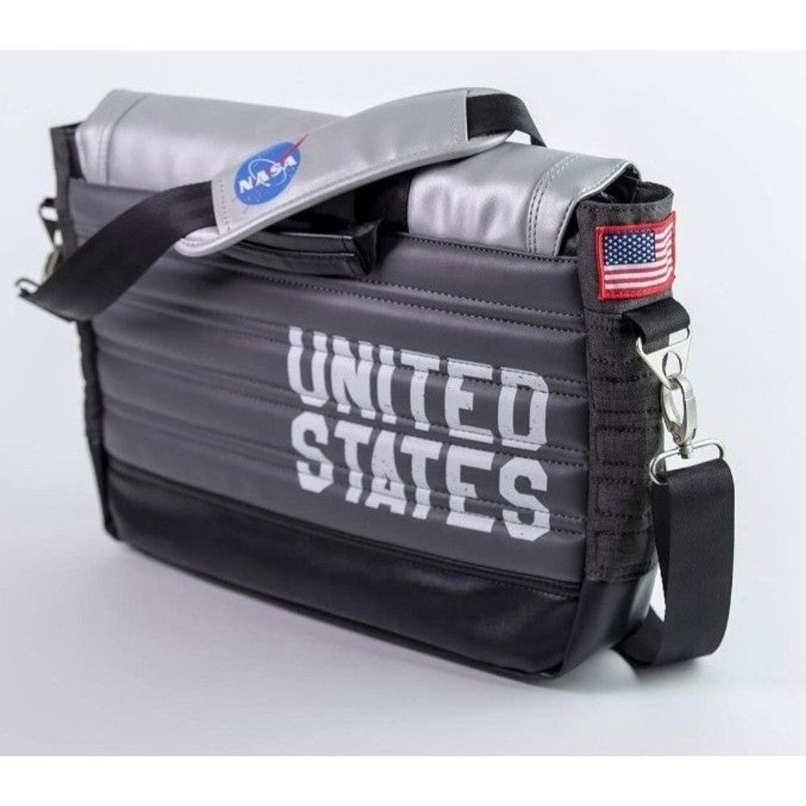 NASA Mercury 6 Messenger Bag Silver/ Gray