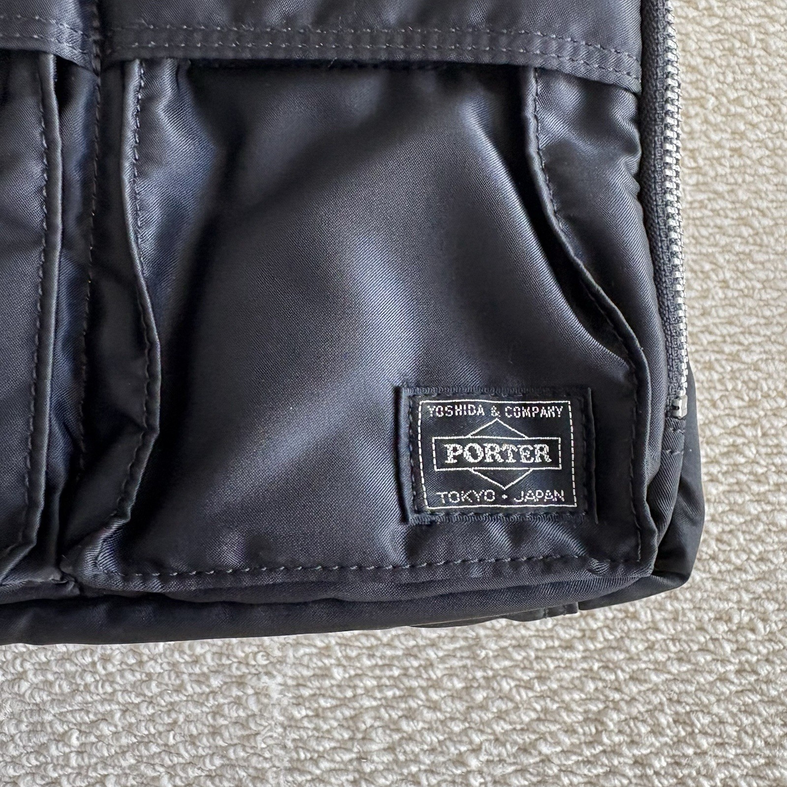 Porter Tanker Camera Bag Black Nylon Twill Padded Used Excellent Condition Japan