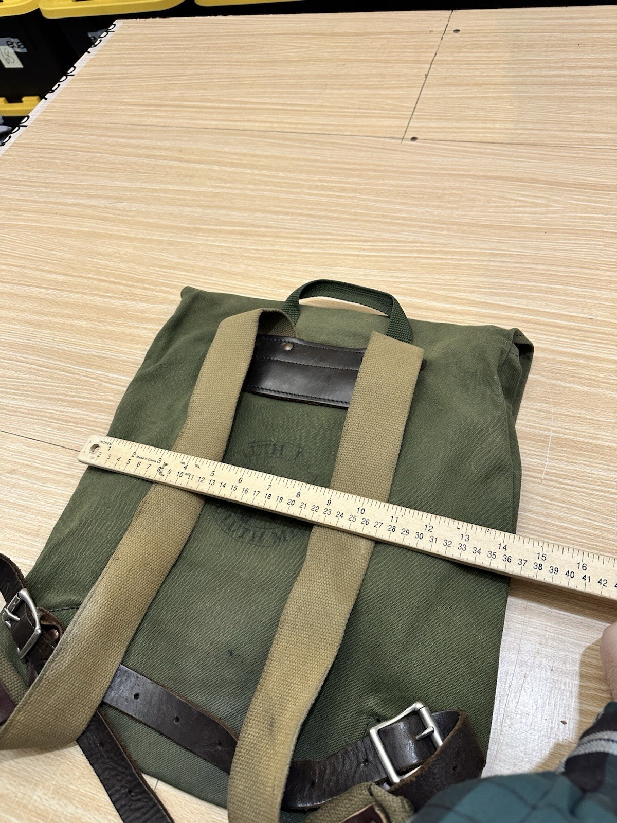 Duluth Pack Duluth Minn Backpack Unisex Everyday Scout Pack Green Canvas