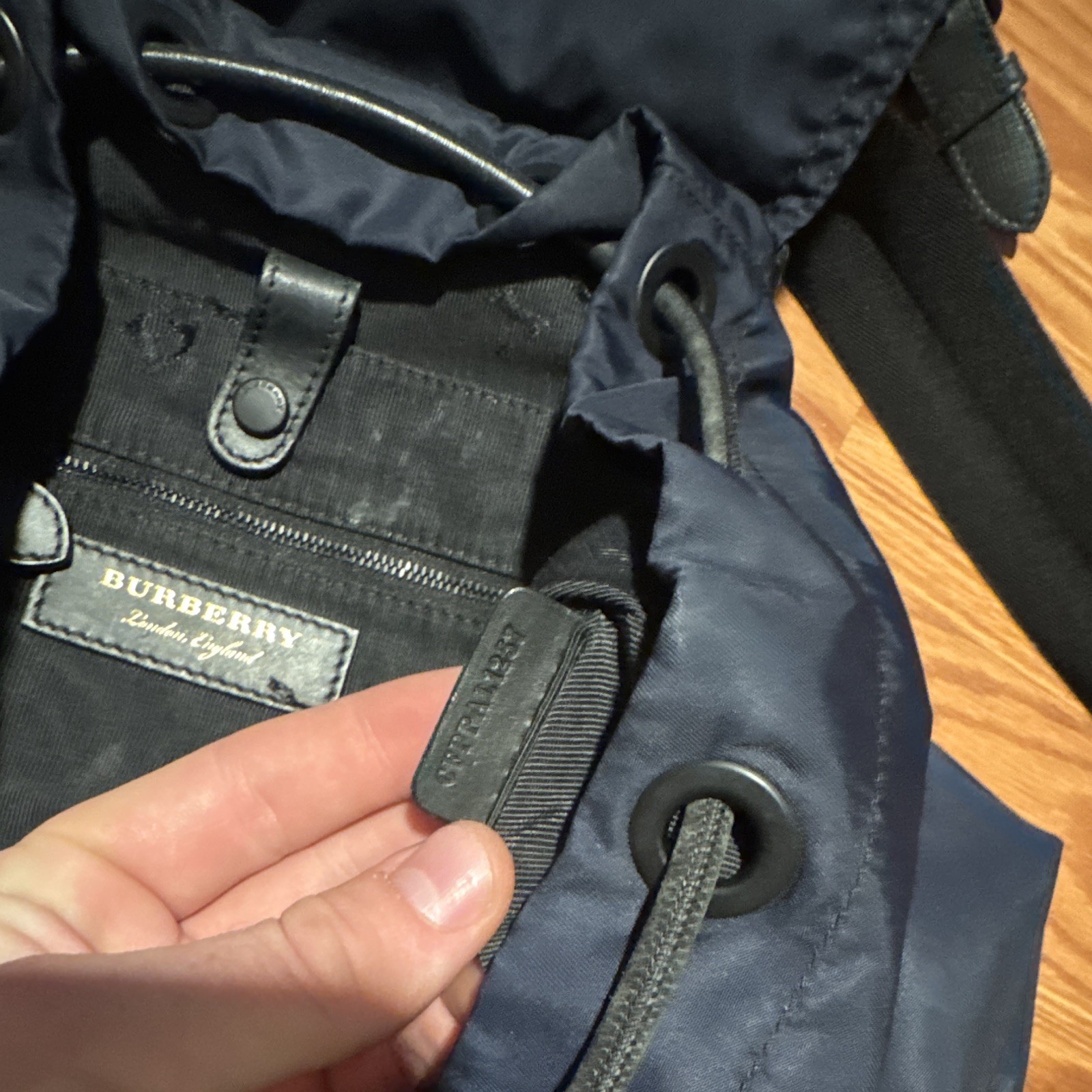 AUTHENTIC BURBERRYBackpack-Daypack Navy/Black Nylon