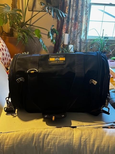 Polo Ralph Lauren Navy & Yellow Men’s Travel Heavy Duty Bag 24 in x 14 in