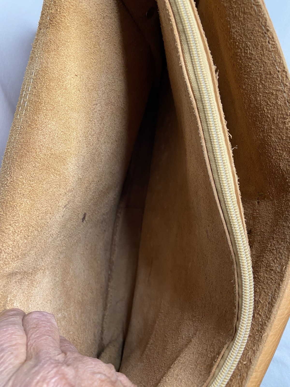 Briefcase Hand Tooled Western Leather Bag Laptop Ropin West *No Shoulder Strap