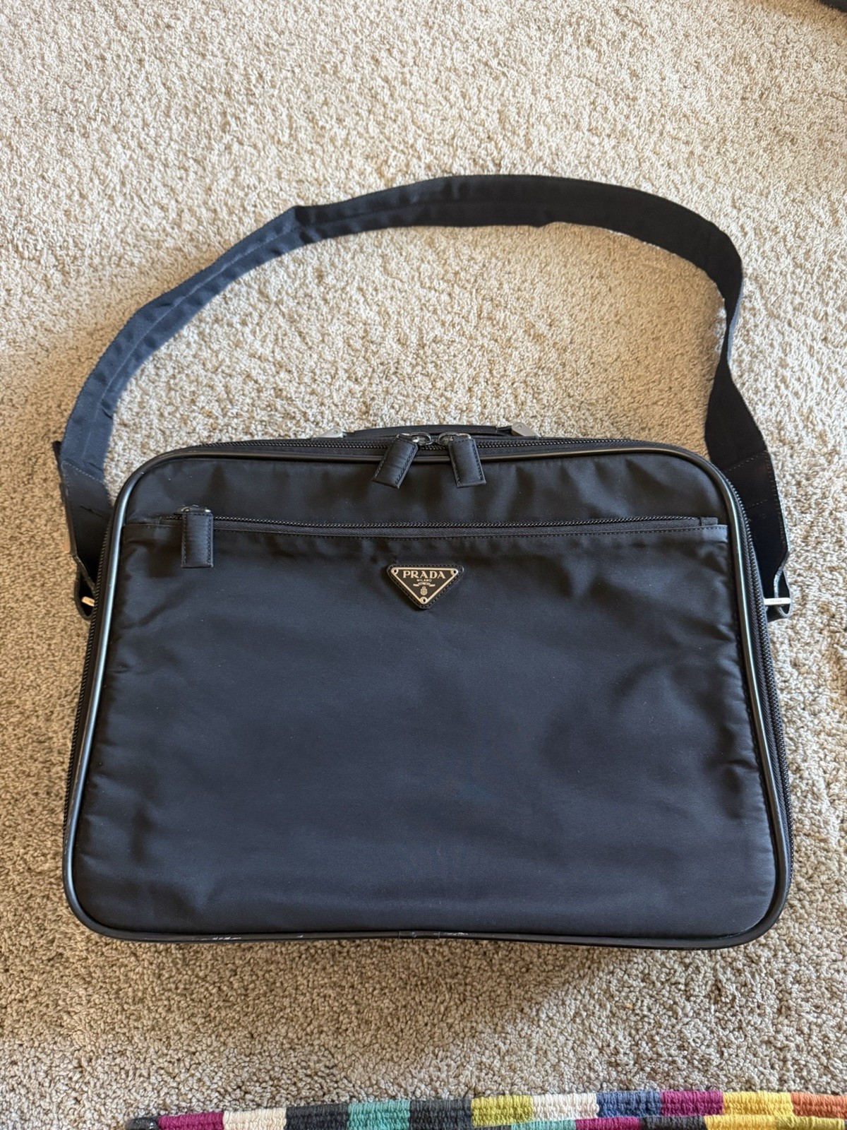 PRADA Authentic Vintage Black Laptop Briefcase