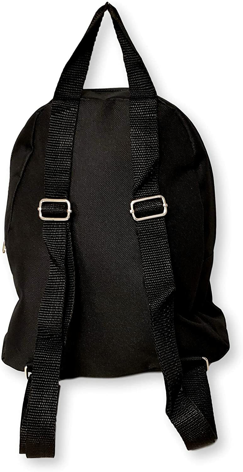 Black Small Mini Backpack Fashion School Travel Adjustable Shoulder Strap Bag