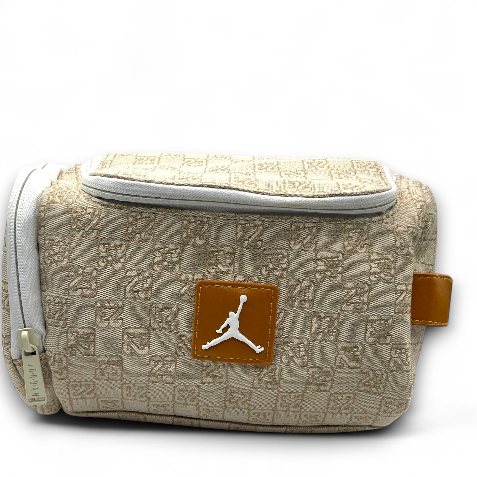 Air Jordan Monogram Logo Jacquard Dopp Kit 5.9L Luxury Travel Bag
