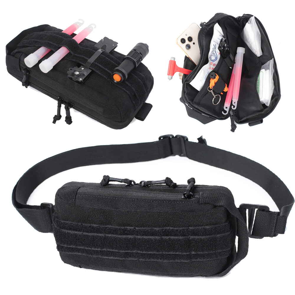 Tactical Compact Chest Pack Adjustable Shoulder Bag for Travel Outdoor Sports