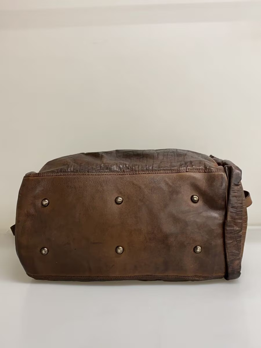 Other brands NUMERO10 Boston bag, leather, BRW animal print, discoloration prese