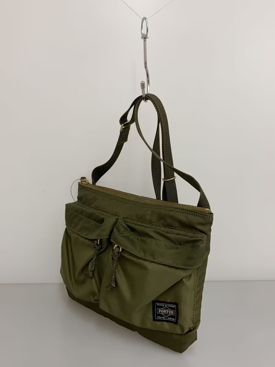 PORTER Shoulder Bag Nylon KHK Solid FORCE