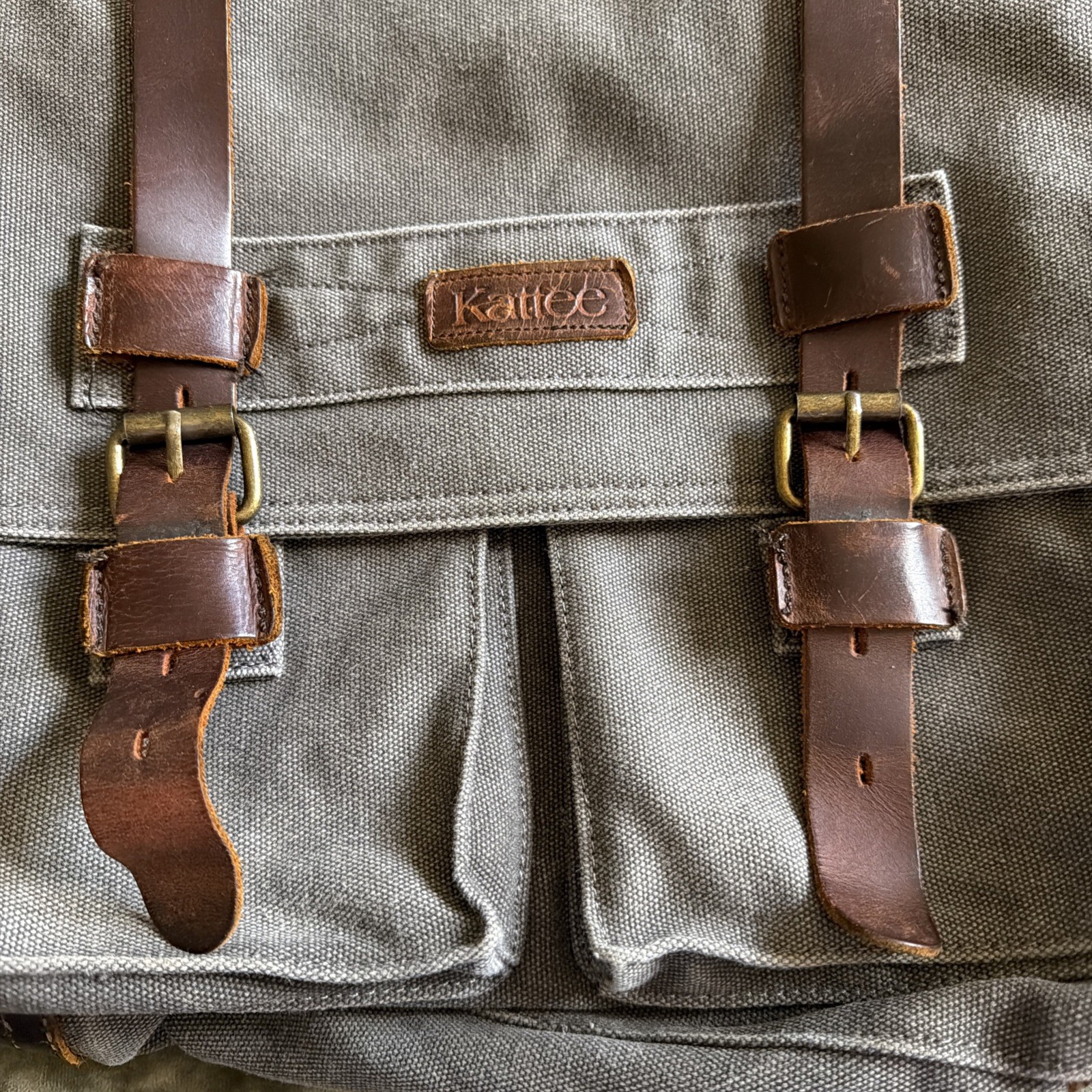 Kattee Men’s Briefcase 15.6” Laptop Messanger Shoulder Bag Tote Distressed Brown