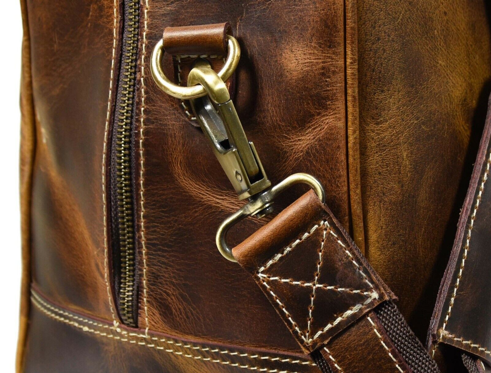 20 In Duffle Bag Buffalo Leather Holdall Travel Aircabin Carryon Hand Luggage