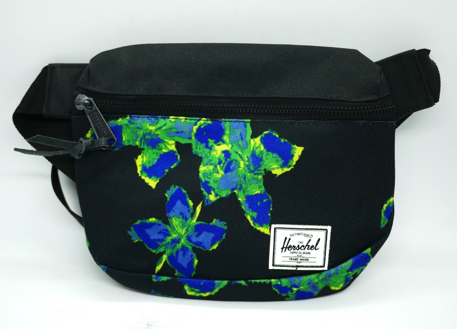 HERSCHEL SUPPLY FIFTEEN (BLACK/NEON FLORAL) CANVAS FANNY HIP PACK **NEW w/TAGS!