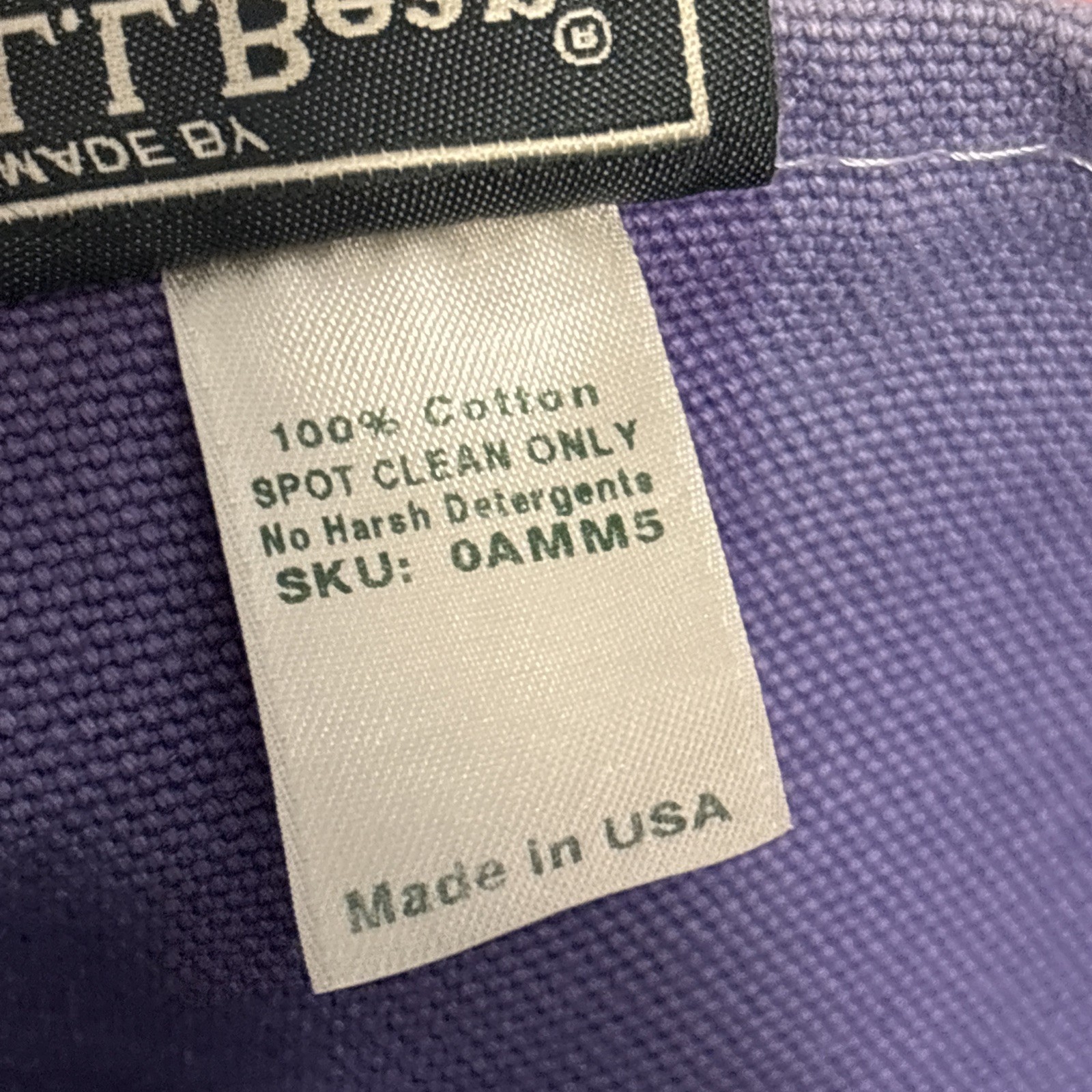 Vintage Rare Multicolor LL Bean Boat & Tote Bag – Purple & Pink – SEE PICS AS IS